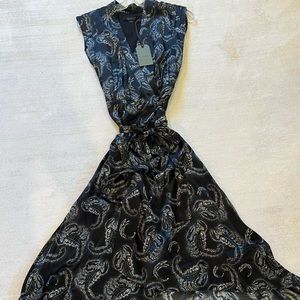 All Saints wrap high low dress